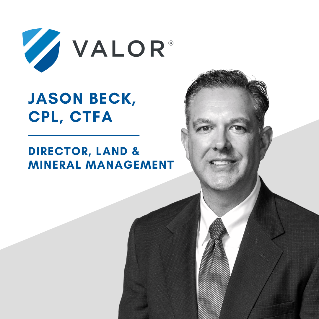 Jason Beck is the Director of Land and Mineral Management